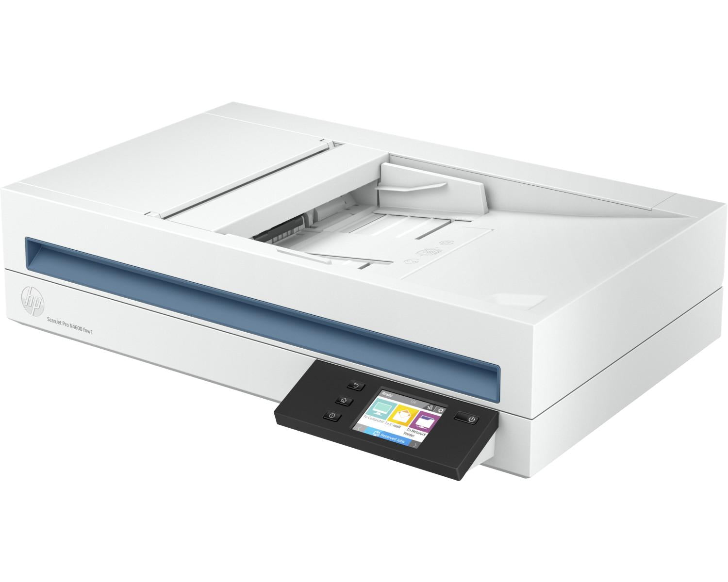 HP 20G07A Scanjet Pro N4600 fnw1 Scanner piano e ADF 1200x1200 DPI A5 Bianco