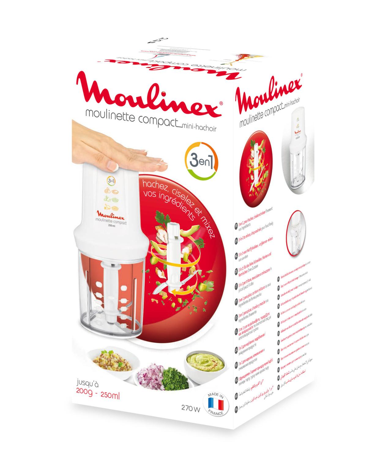 Tritatutto Moulinex DJ3001 Moulinette Compact 270 W Bianco