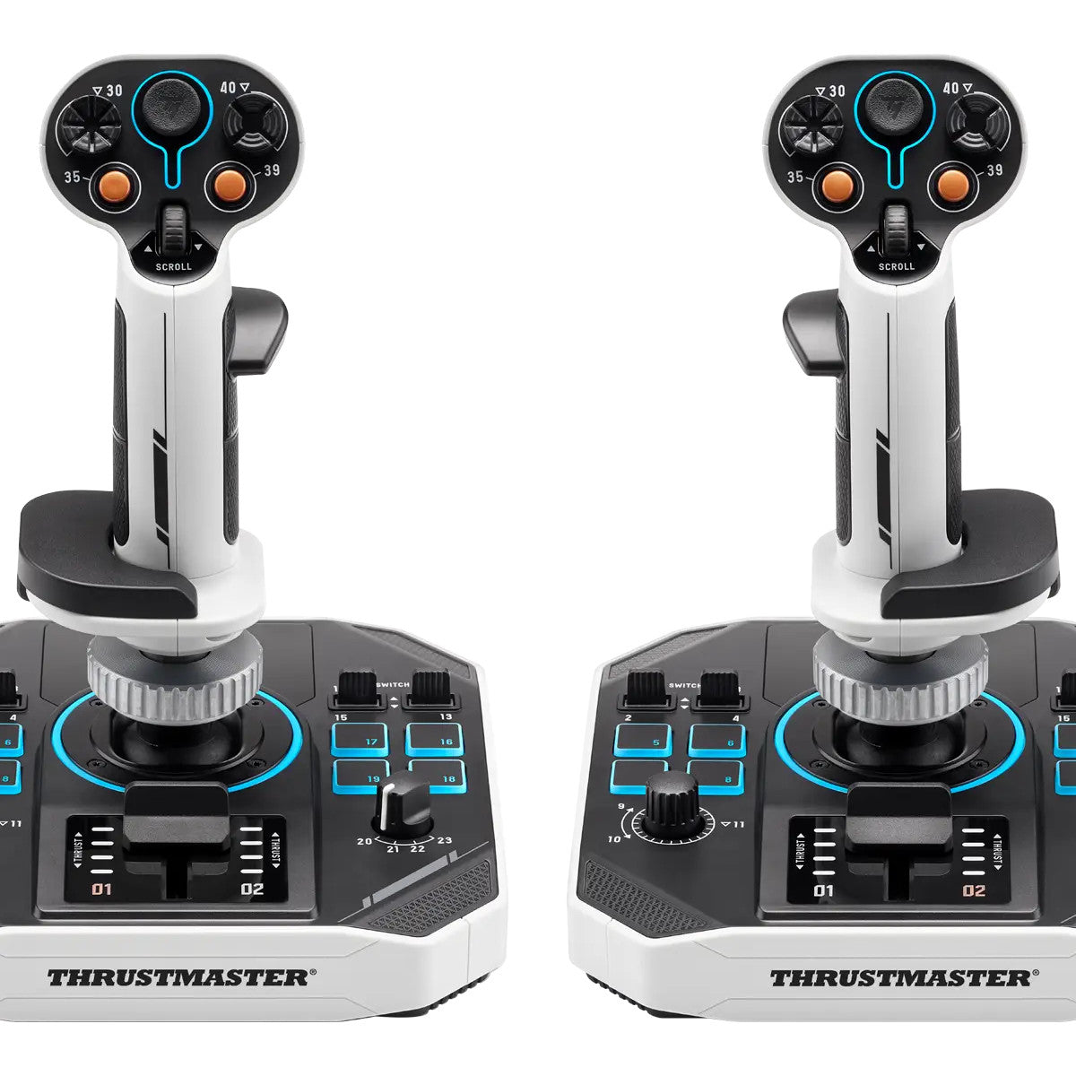 Thrustmaster Sol-R 2 HOSAS Space Sim Duo Nero, Bianco USB Flightstick Analogico/Digitale PC