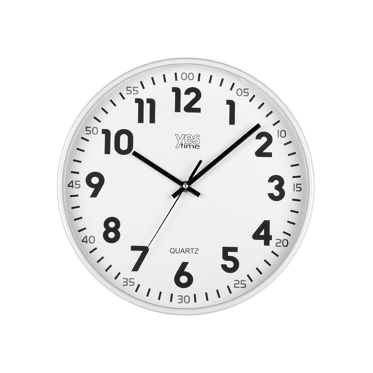 Lowell Orologio da Parete Tondo ABS Bianco 30 cm - Modello 00720YB