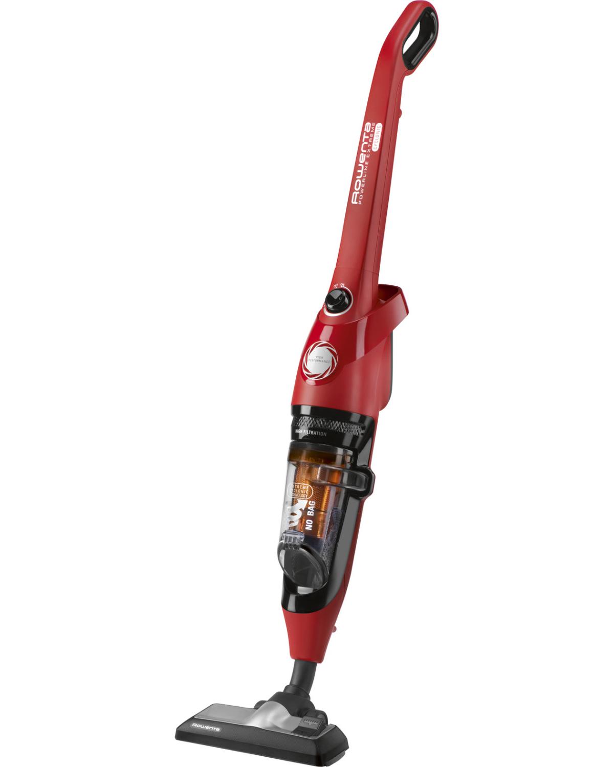 Rowenta Powerline Extreme Bagless Scopa Elettrica Senza Sacco Rosso