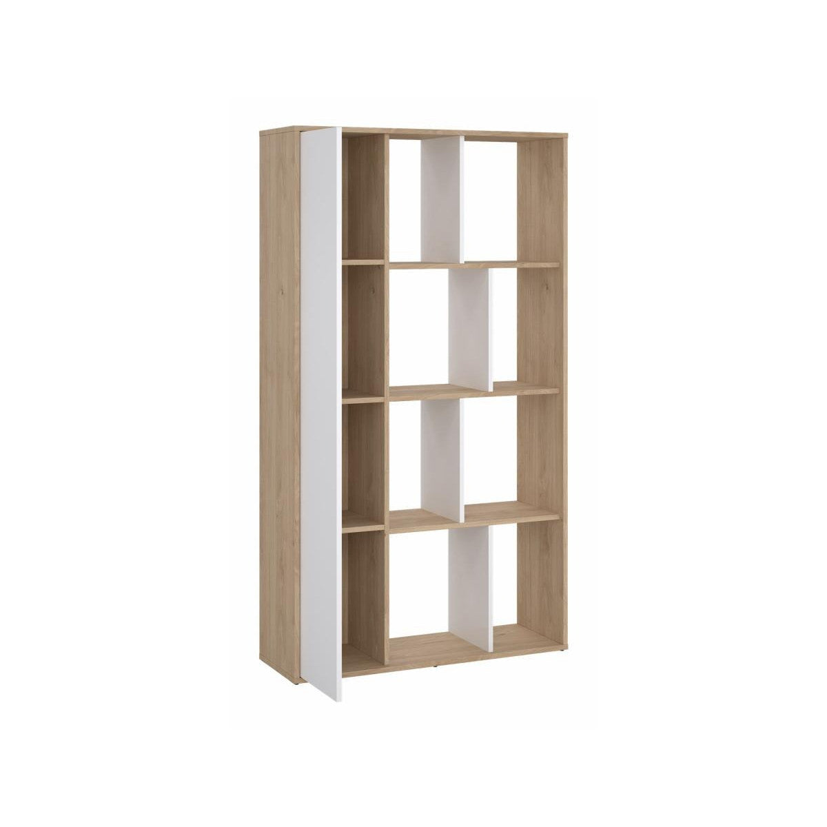 Tvilum 71739hluu Libreria Jackson Hickory / Bianco lucido