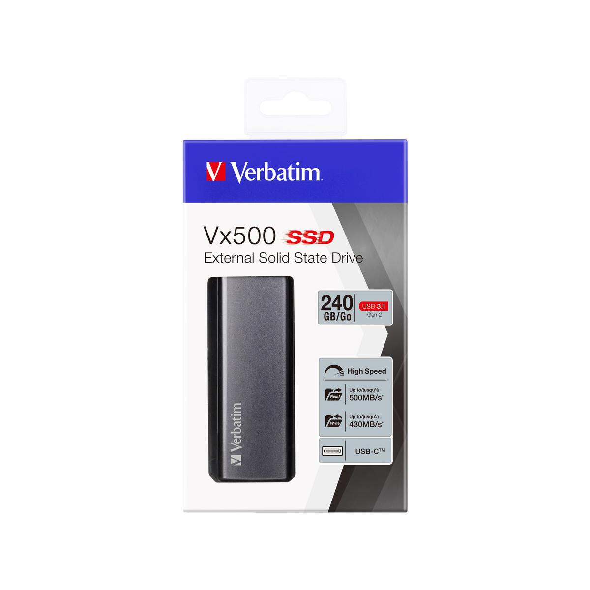 Verbatim Vx500 Argento