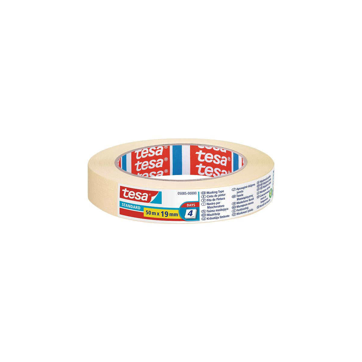 TESA 05085-00000-02 nastro per schermatura 50 m Carta gommata per uso generico Adatto per uso interno Adatto per uso esterno Carta Giallo