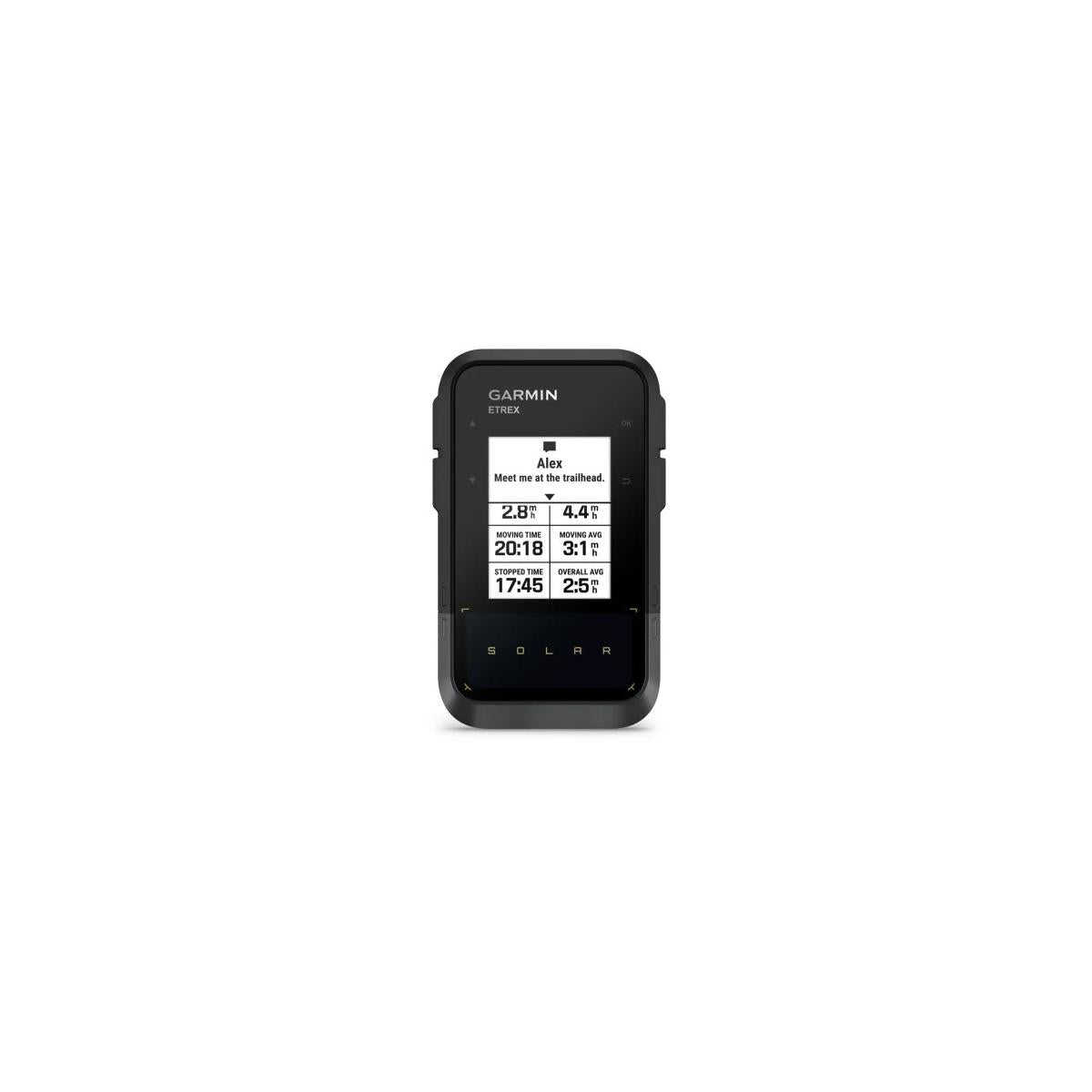 Garmin eTrex Solar Navigazione Palmare Energia solare GPS multibanda Schermo da 2.2 pollici Nero