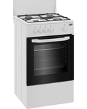 Beko Cucina CSG42009DW, (LxDxA) 50x50x85, Bianca, Forno a gas grill, piano cottura a gas 4 zone, Coperchio in metallo