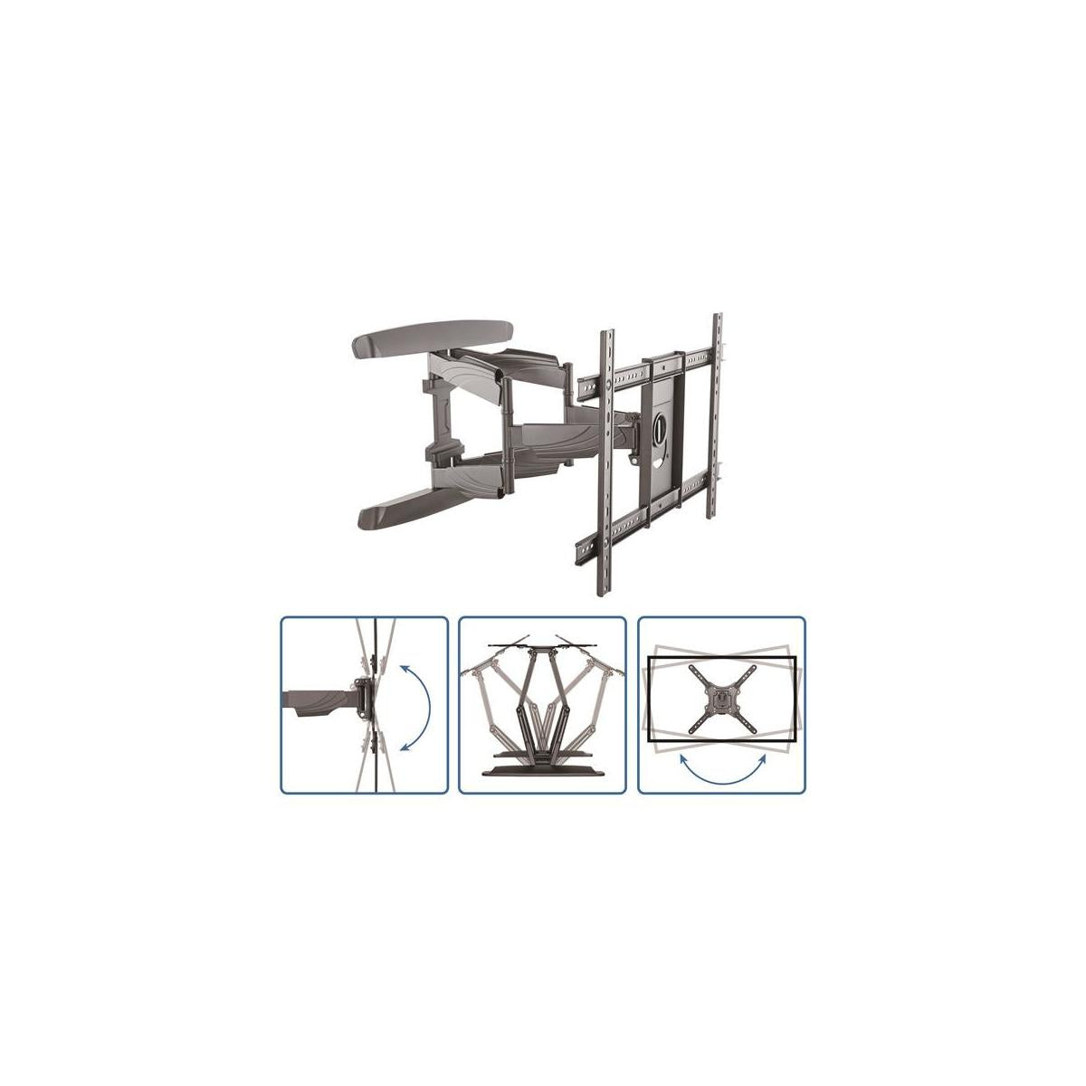 Ventronic LL-812 Supporto TV a parete 177,8 cm (70") Nero