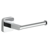 Gedy Porta Rotolo Tonga Cromato In Acciaio Inox E Cromall Con Fissaggio A Viti O Biadesivo 14,3x6,9x4,7 Cm