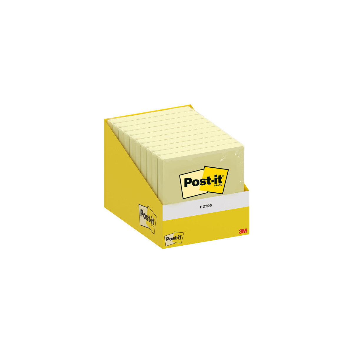 Post-It Blocco Foglietti Riposizionabili 76x76 mm Giallo Canary 100 Fogli - Conf. 10 Blocchi