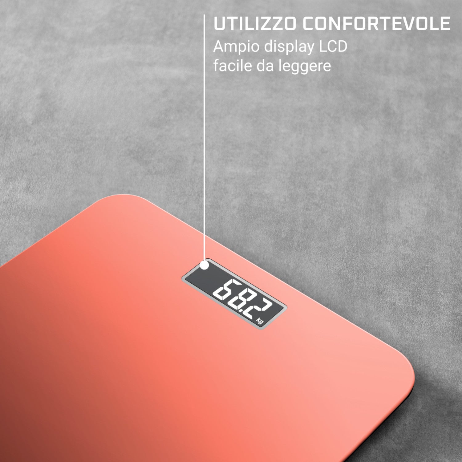 Rowenta Premiss 2.0, Bilancia da Bagno, Display LCD Facile da Leggere, Scenario, BS1803