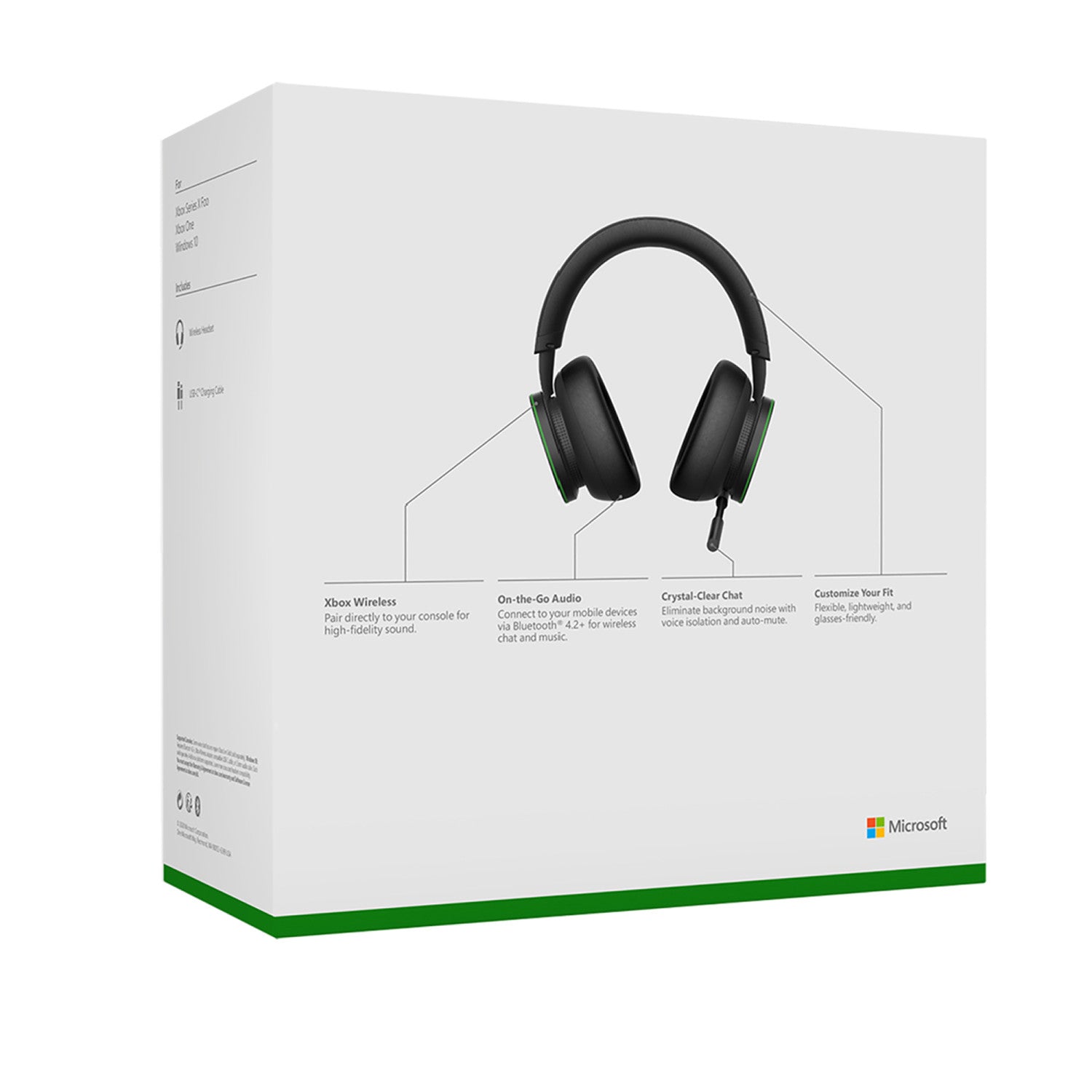 Microsoft Xbox Wireless Auricolare A Padiglione Gaming USB tipo C Bluetooth Nero