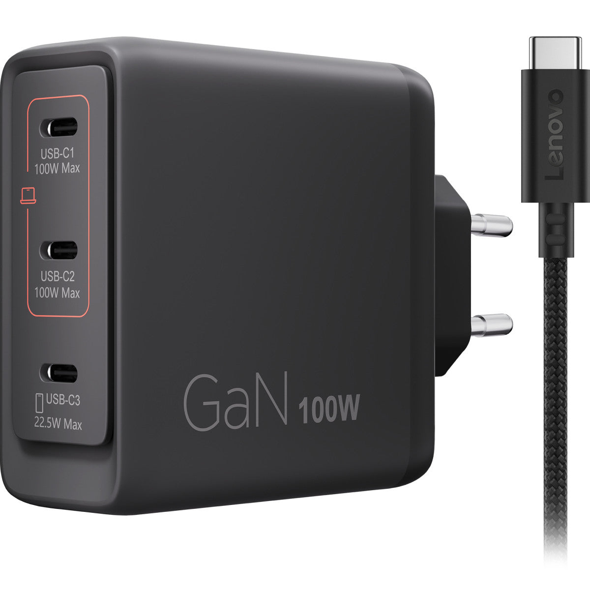 Lenovo 40AW100BEU Caricabatterie per dispositivi mobili Universale Nero AC Interno