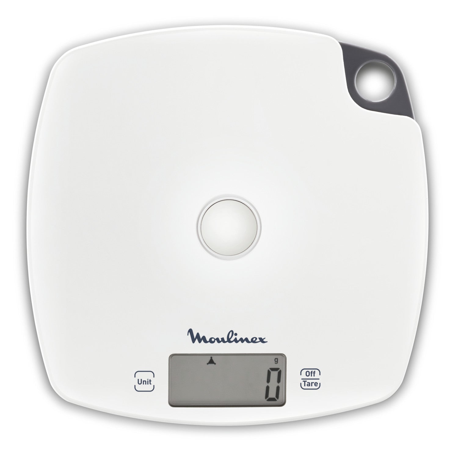 Moulinex BN1000 Bilancia Elettronica da Cucina Quadrato Grigio Bianco