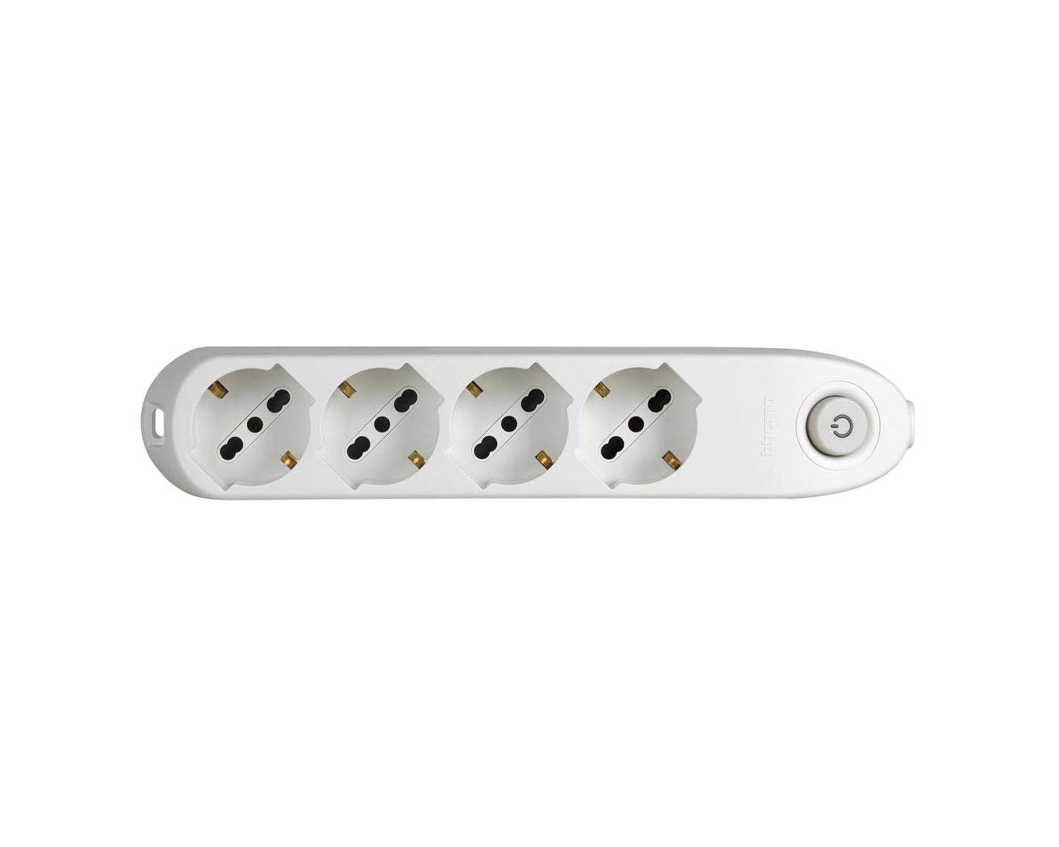 Bticino Poker Prolunga e Multiple 1,5 m 4 Prese AC Interno Bianco
