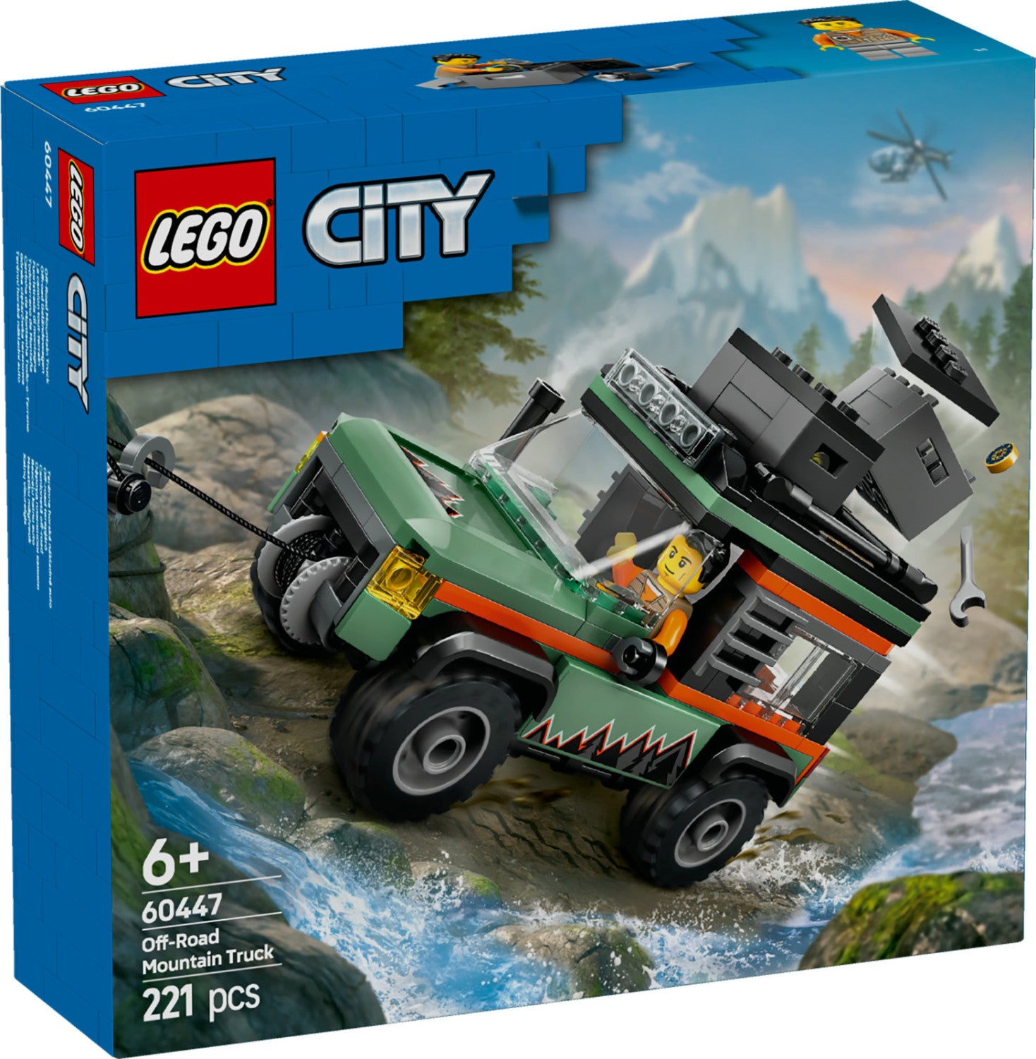 LEGO City Fuoristrada 4x4 di Montagna 60447 Set da Costruzione 6 Anni 221 Pezzi