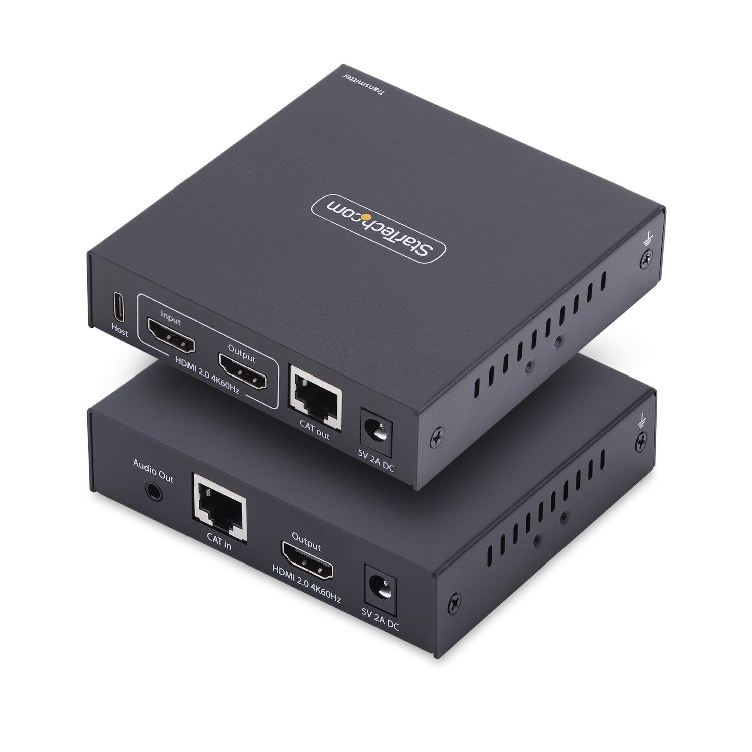 StarTech.com KVM Extender HDMI su Rete IP, Kit Trasmettitore e Ricevitore HDMI 4K 60Hz e USB su Ethernet/Cat6, AVoIP, non Richiede Driver, Kit di Montaggio incluso