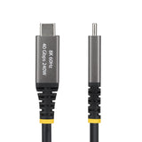 StarTech.com Cavo USB4 da 2m, 40 Gbps, Cavo USB-C Attivo, 240W PD, 8K 60Hz / 4K 240 Hz DP2.1 DP40, Rivestimento in TPE, Compatibile con Thunderbolt 4 - Nero