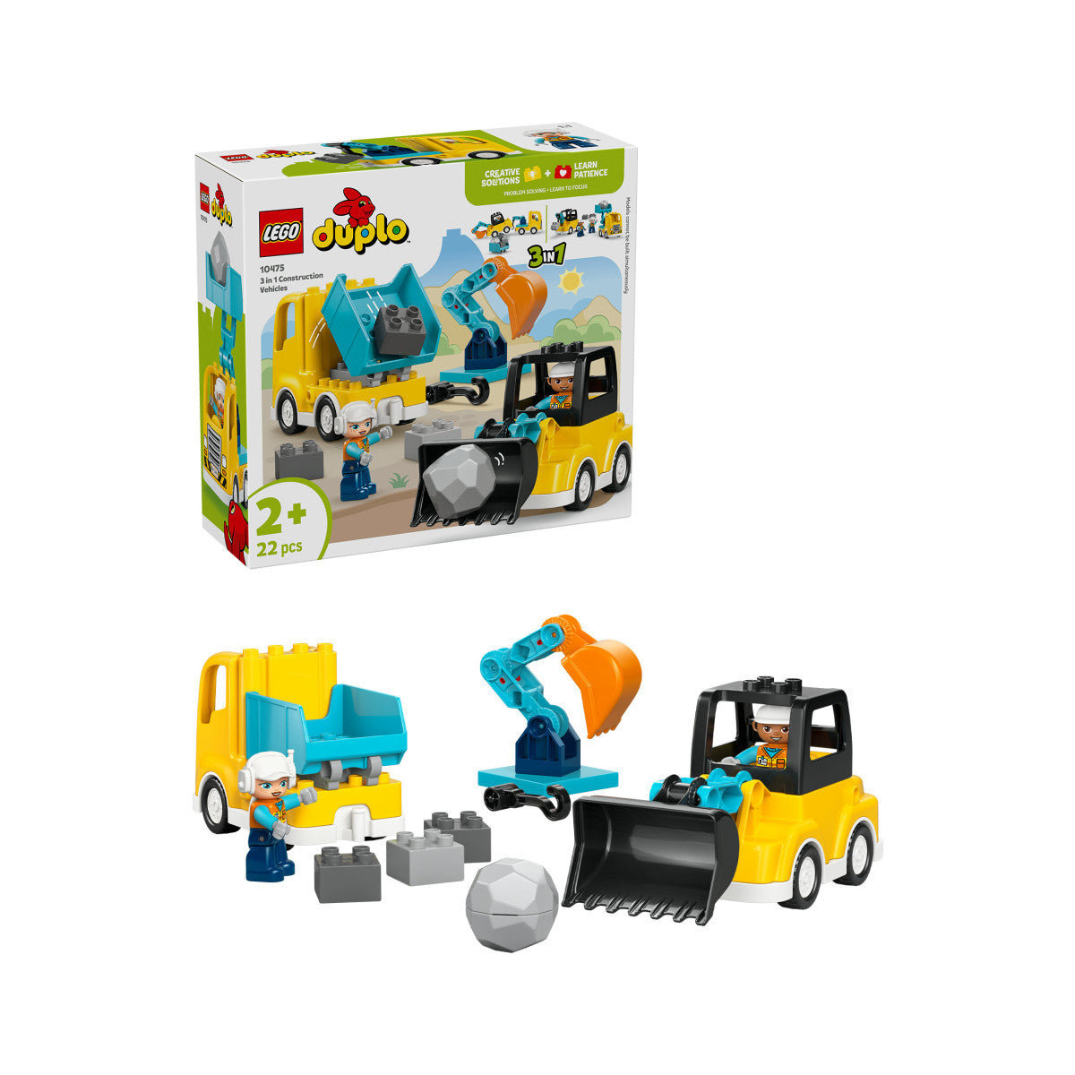 LEGO DUPLO Town Veicoli Da Cantiere 3 In 1 10475