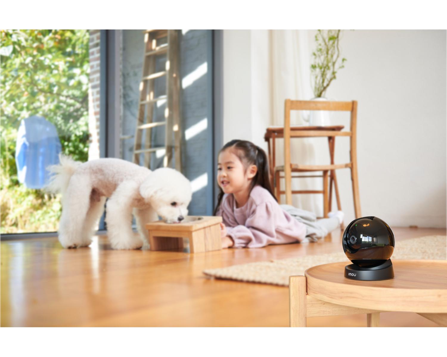 Imou Rex 3D 2K - Telecamera da interno a 360 Gradi con SENSE e Riconoscimento Movimento Nero