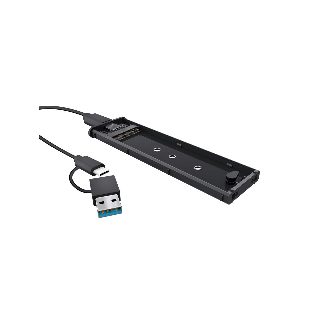 Trust 25806 contenitore di unità di archiviazione Box esterno SSD Nero
