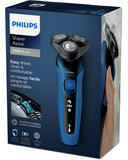 Philips Rasoio Elettrico S5466/17 Shaver Series 5000 Wet e Dry 3 Testine Rotanti Cordless Ricaricabile