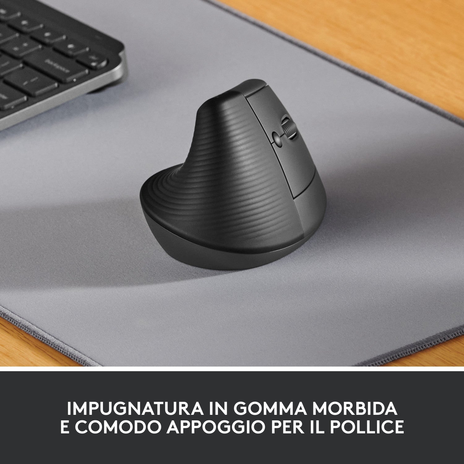 Logitech Lift mouse Mano destra RF senza fili Bluetooth Ottico 4000 DPI