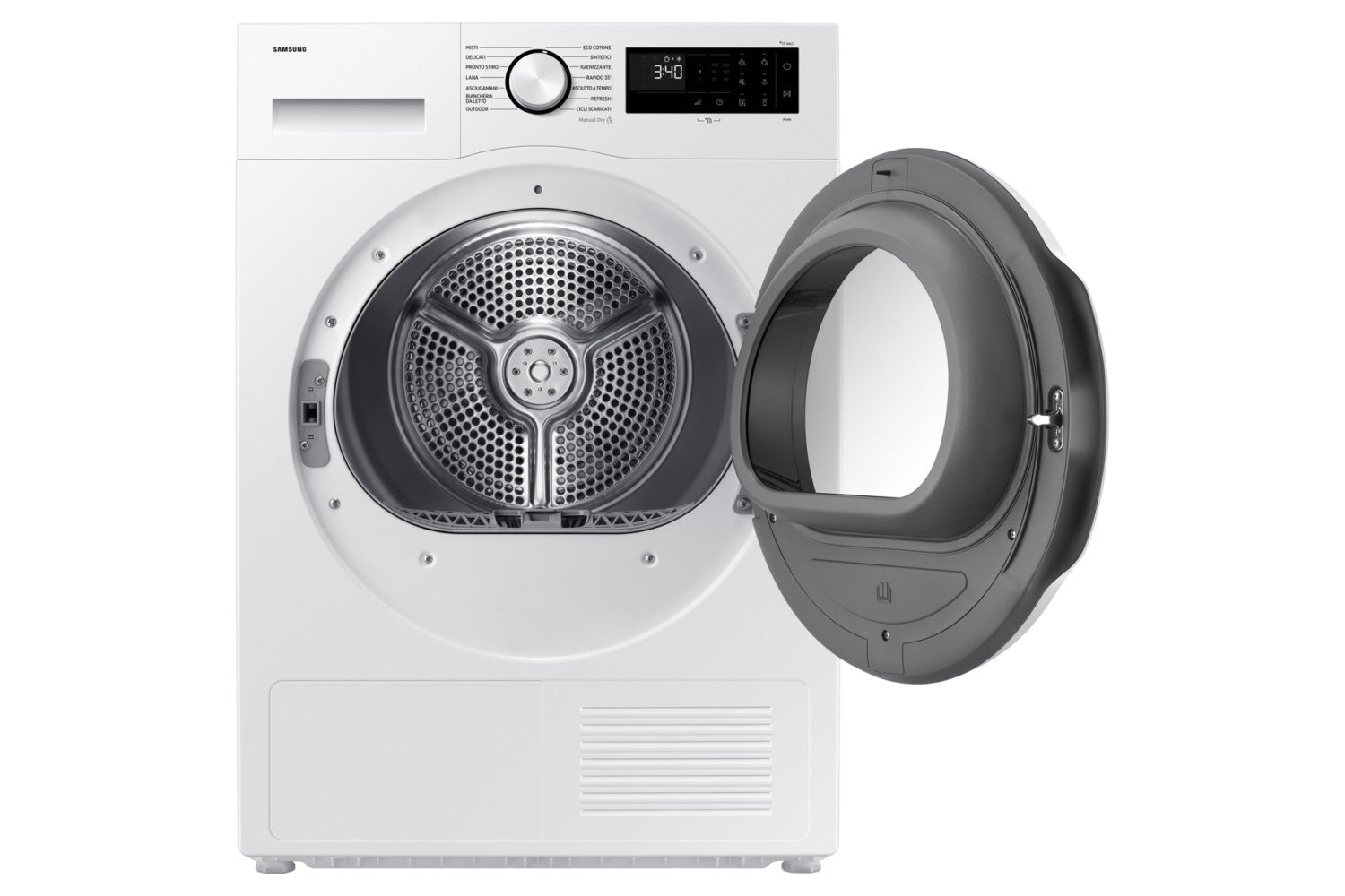 Samsung Asciugatrice Crystal EcoDry 9 Kg DV90DG52A0TEET Bianco