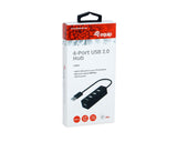 Equip 128955 hub di interfaccia USB 2.0 480 Mbit/s Nero