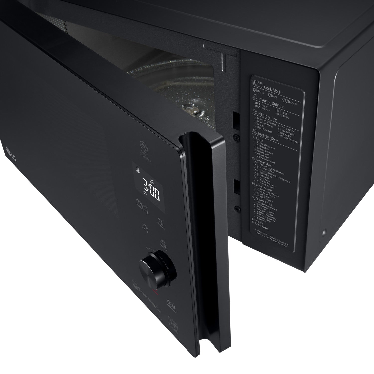LG MH7265DPS forno a microonde Nero Microonde con grill Superficie piana 32 L 1350 W