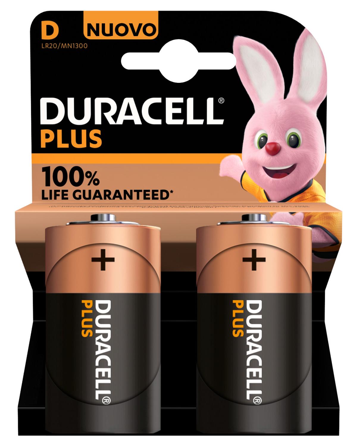 Duracell Plus 100 D Batteria monouso Alcalino