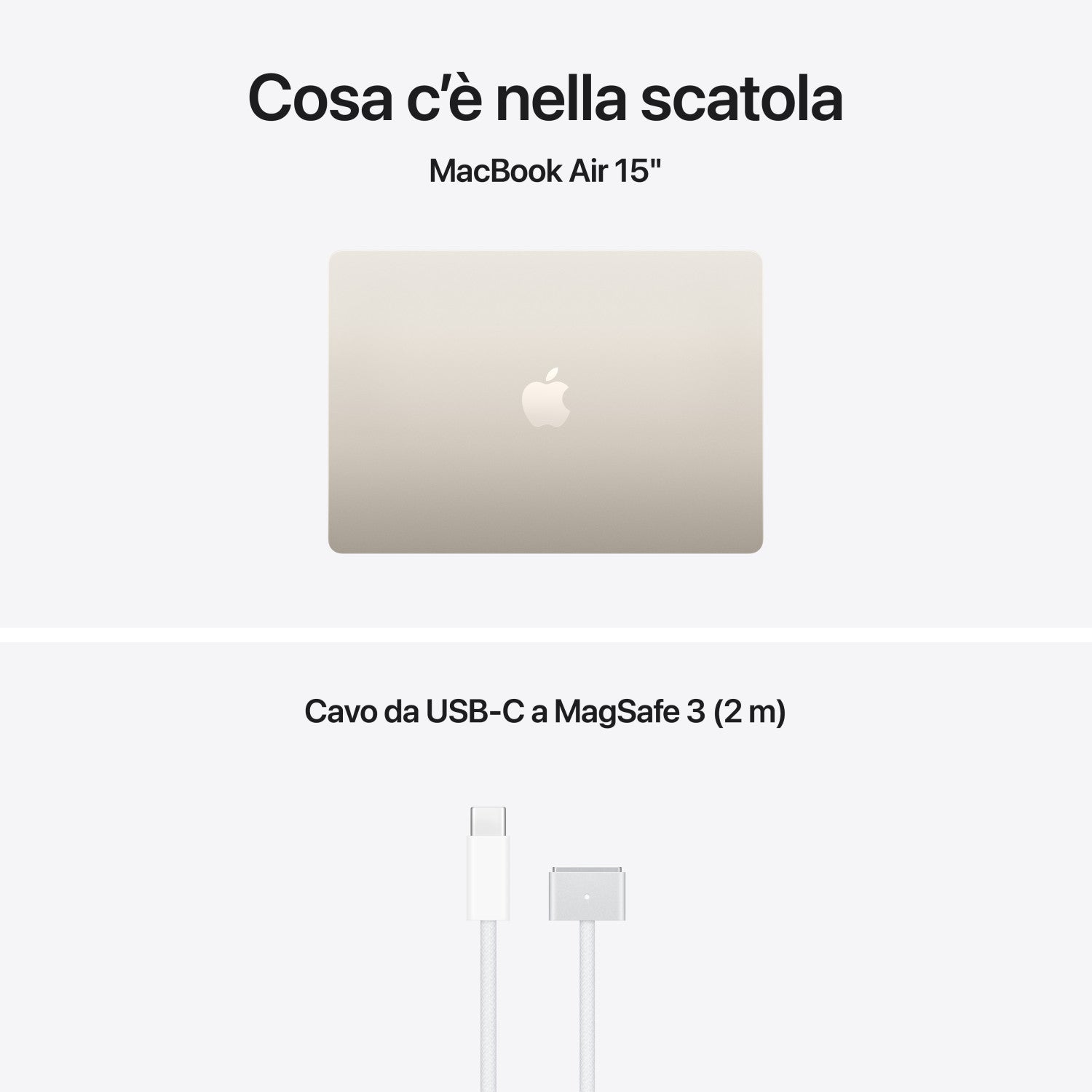 Apple MacBook Air 15" M5 chip 10 core CPU 10 core GPU, 24GB, 1TB SSD - Galassia