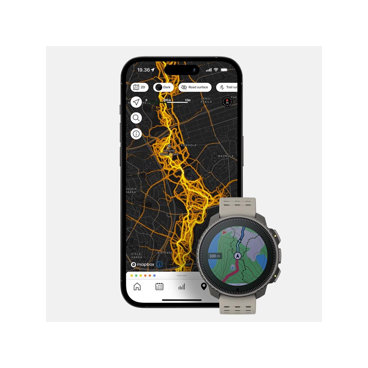 Suunto SS050860000 smartwatch e orologio sportivo 3,56 cm 1.4 pollici A matrice di punti 49 mm 280 x 280 Pixel Touch screen Titanio GPS satellitare
