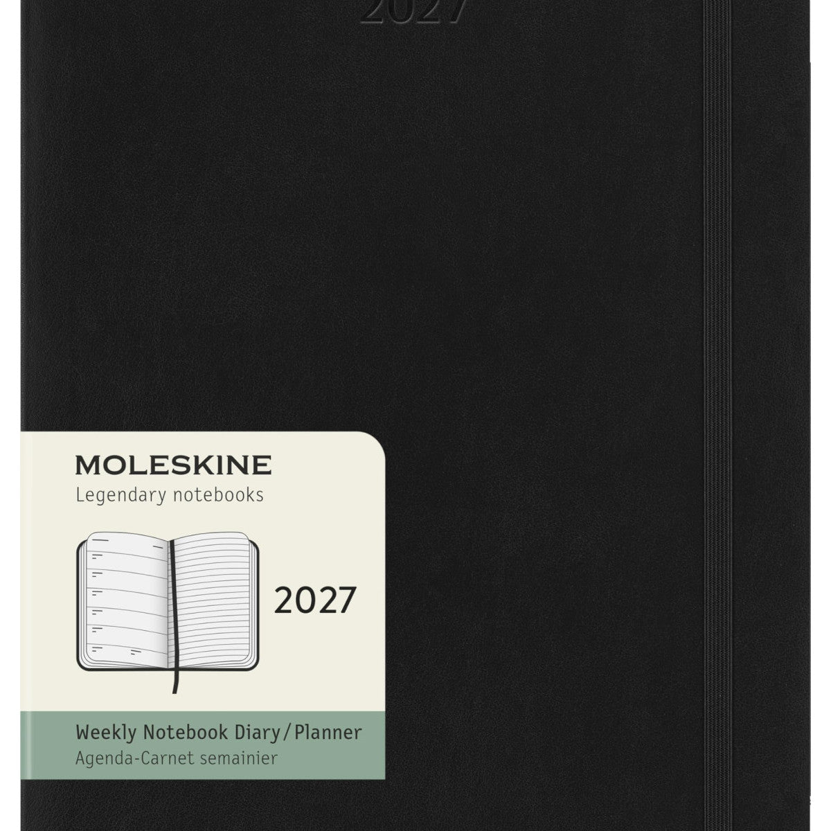 Agenda Moleskine 12 Mesi Settimanale Notebook XL Nera Rigida 2027