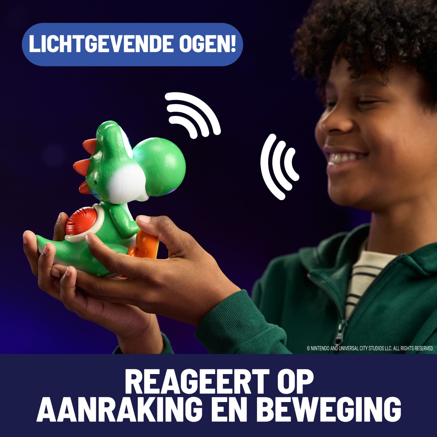 Super Mario Galaxy Il Film, Hatchin' Yoshi, Uovo e Personaggio Giocattolo Interattivo con Suoni, Action Figure Super Mario, Batterie Incluse, per Bambini 4 Anni