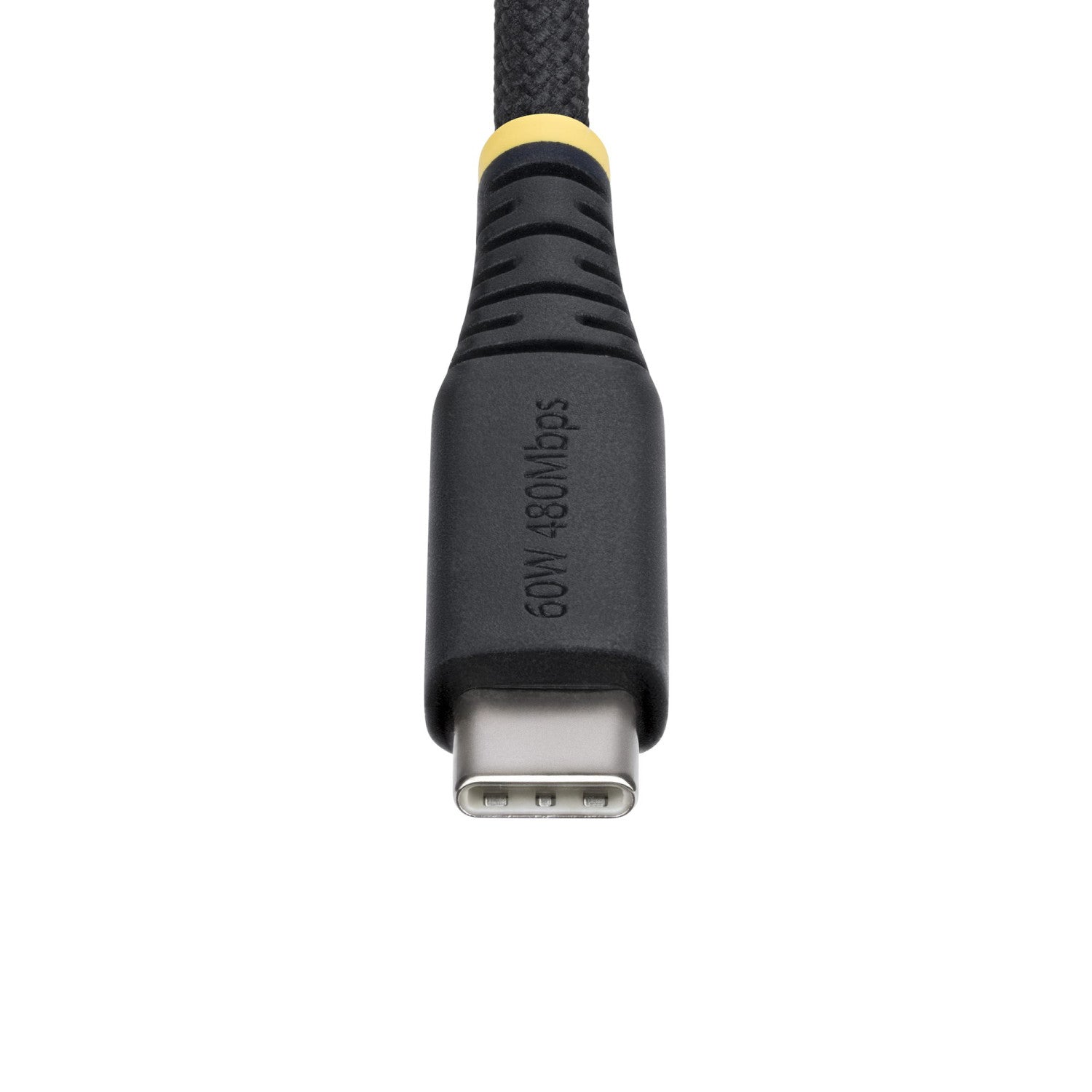 StarTech.com Cavo USB-C da 15cm, 60W (3A) PD, Guaina con Doppio Strato in Nylon Intrecciato, Robusto Cavetto USB 2.0 in TPE per la Ricarica del Laptop