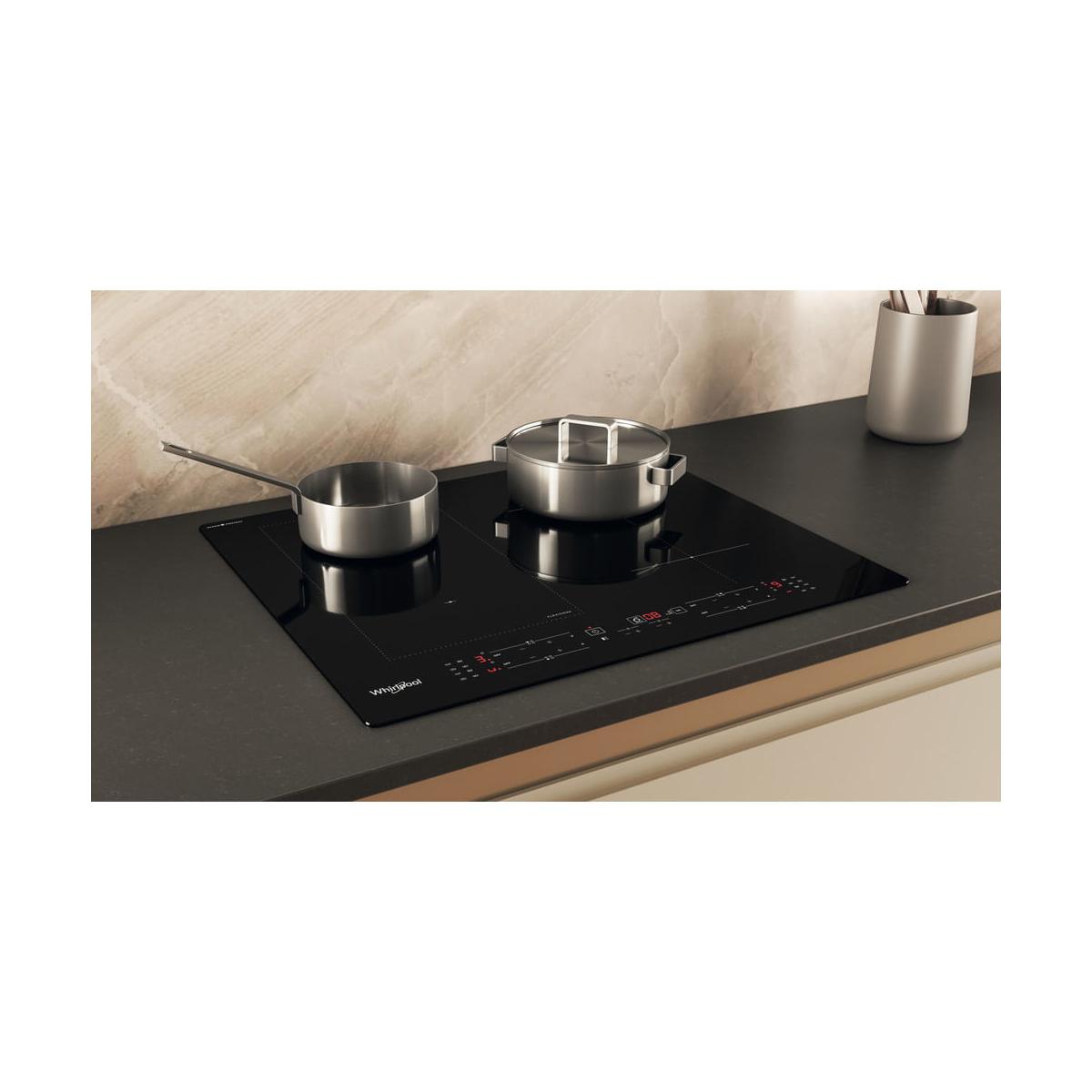 Whirlpool WL B4060 CPNE Piano Cottura a Induzione 4 Fornelli da Incasso 59 cm Nero