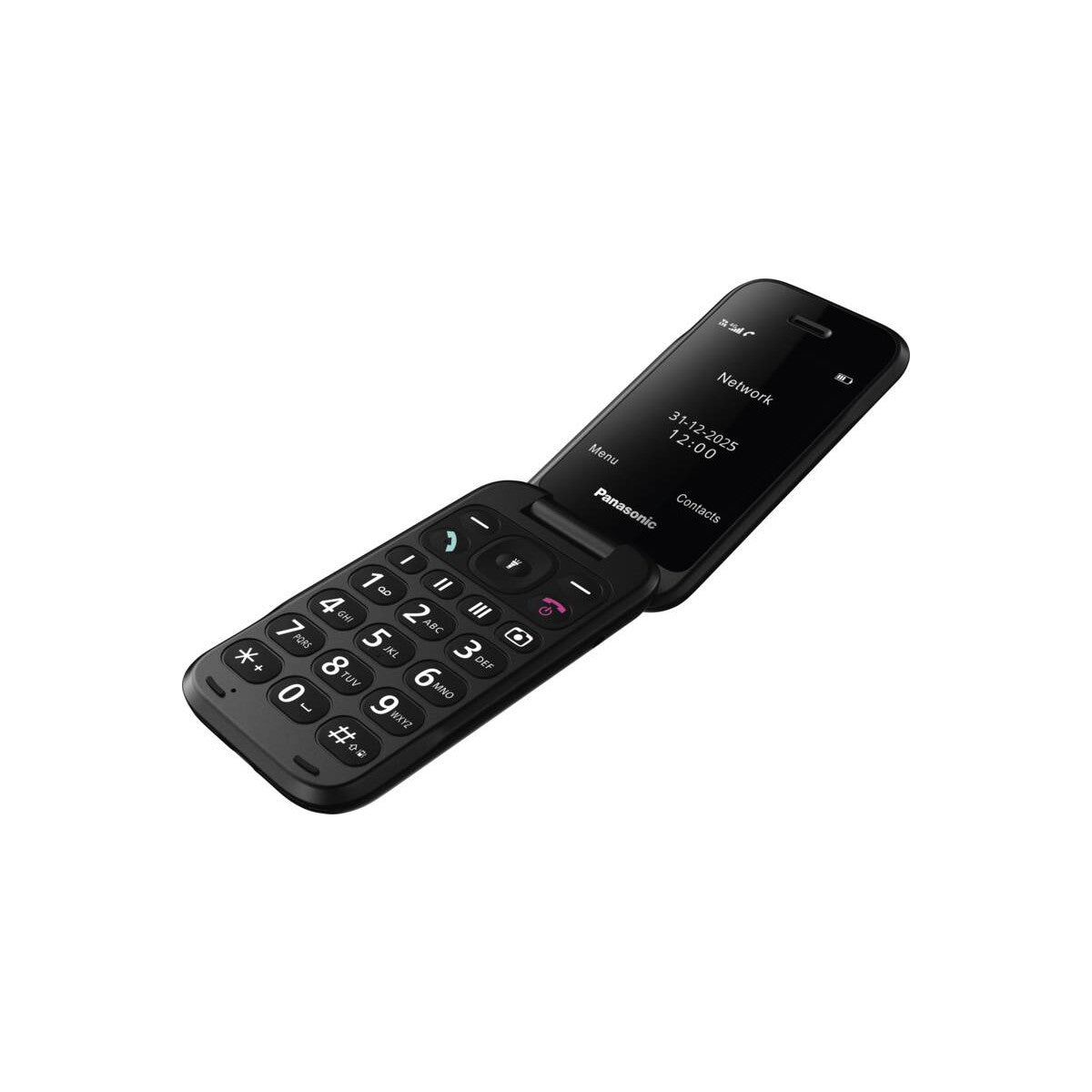 Panasonic KX-TF600EXB cellulare 7,11 cm (2.8") 132 g Nero Telefono per anziani
