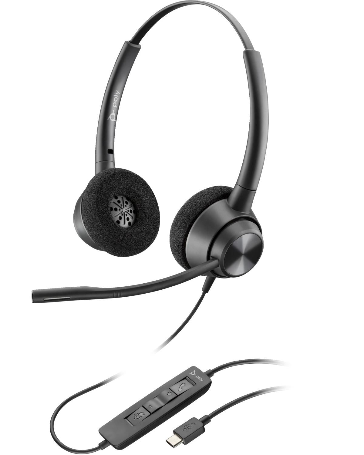 POLY Cuffie EncorePro 320 stereo USB C TAA