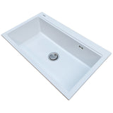 CookingAid Lavello da Cucina in Granito Kinga Workstation LX8610 860x510x225mm Bianco Polare