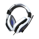 Gioteck HC9 Auricolare Cablato A Padiglione Giocare Blu, Bianco