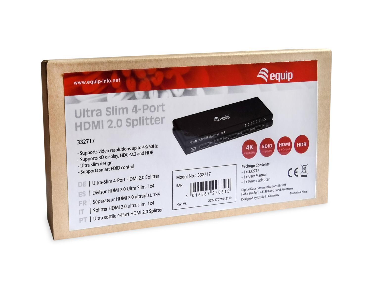 Equip 332717 HDMI 4x HDMI