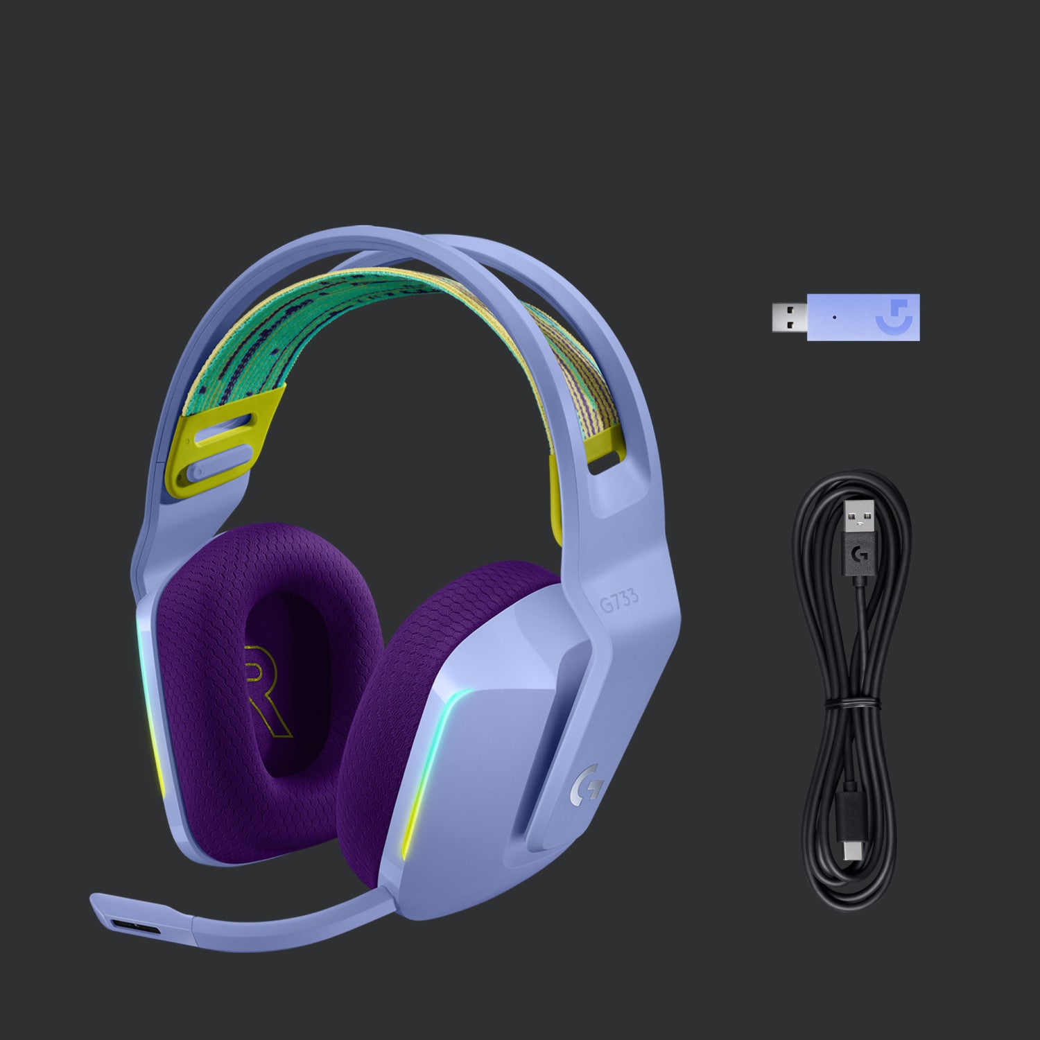Logitech G733 Cuffia Padiglione auricolare