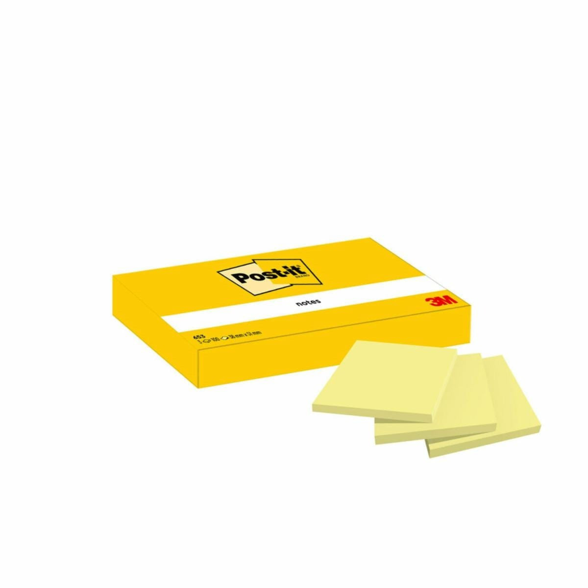 Post-It 7100296172 pouch autoadesiva Rettangolo Giallo 100 fogli Autoadesivo
