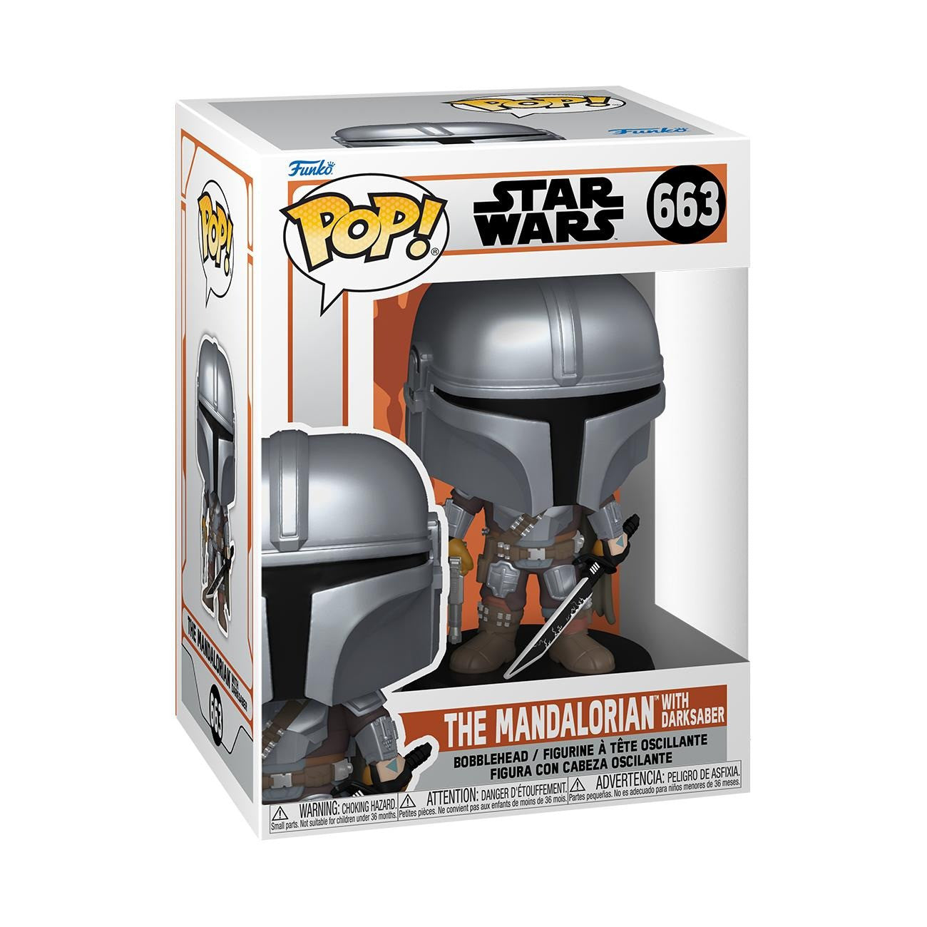 FUNKO POP The Mandalorian with Darksaber