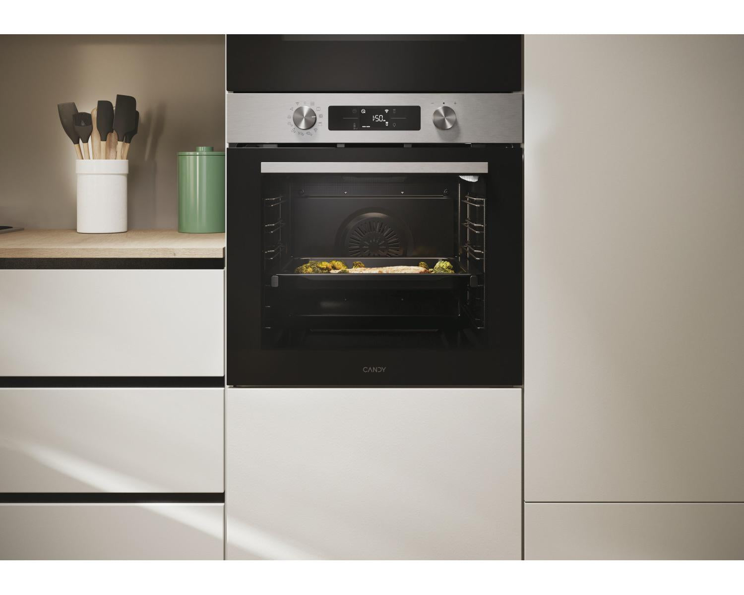 Candy CA6 N5B3EYTX Forno 78 L A Nero Acciaio Inossidabile