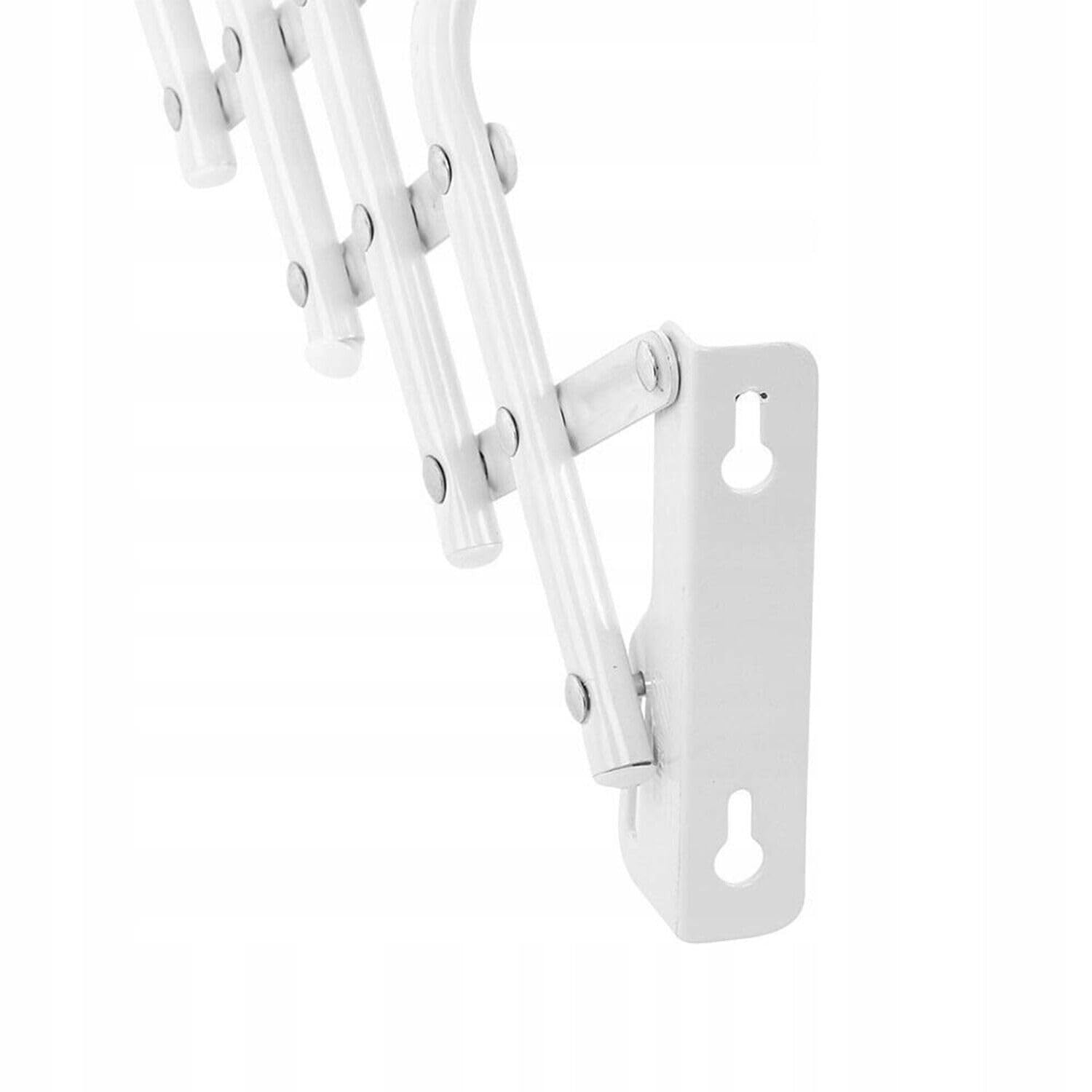 Gimi Stendibiancheria Da Parete Brio Super 80, Acciaio, 80x43 Cm, 4 M Di Stenditura