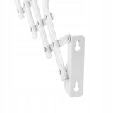 Gimi Stendibiancheria Da Parete Brio Super 80, Acciaio, 80x43 Cm, 4 M Di Stenditura