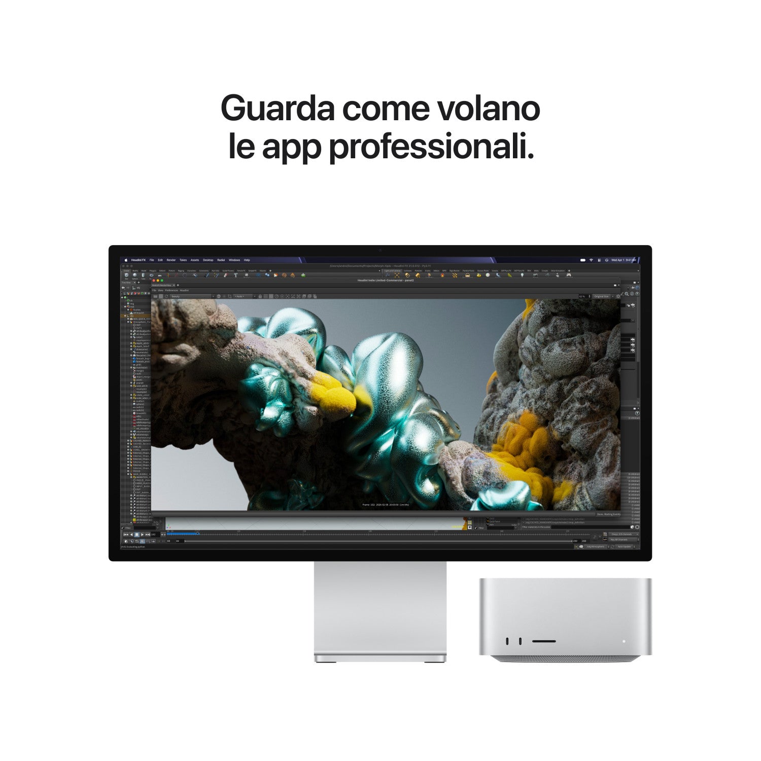 Apple Mac Studio : Chip M5 Max con cpu 18 core e gpu 32 core, 512GB SSD