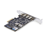 StarTech.com Scheda di Espansione PCIe USB a 5 porte, USB 3.2 10Gbps, scheda PCI Express con 4 porte USB-C, 1 porta interna USB-A, scheda controller PCIe USB, Windows/macOS/Linux
