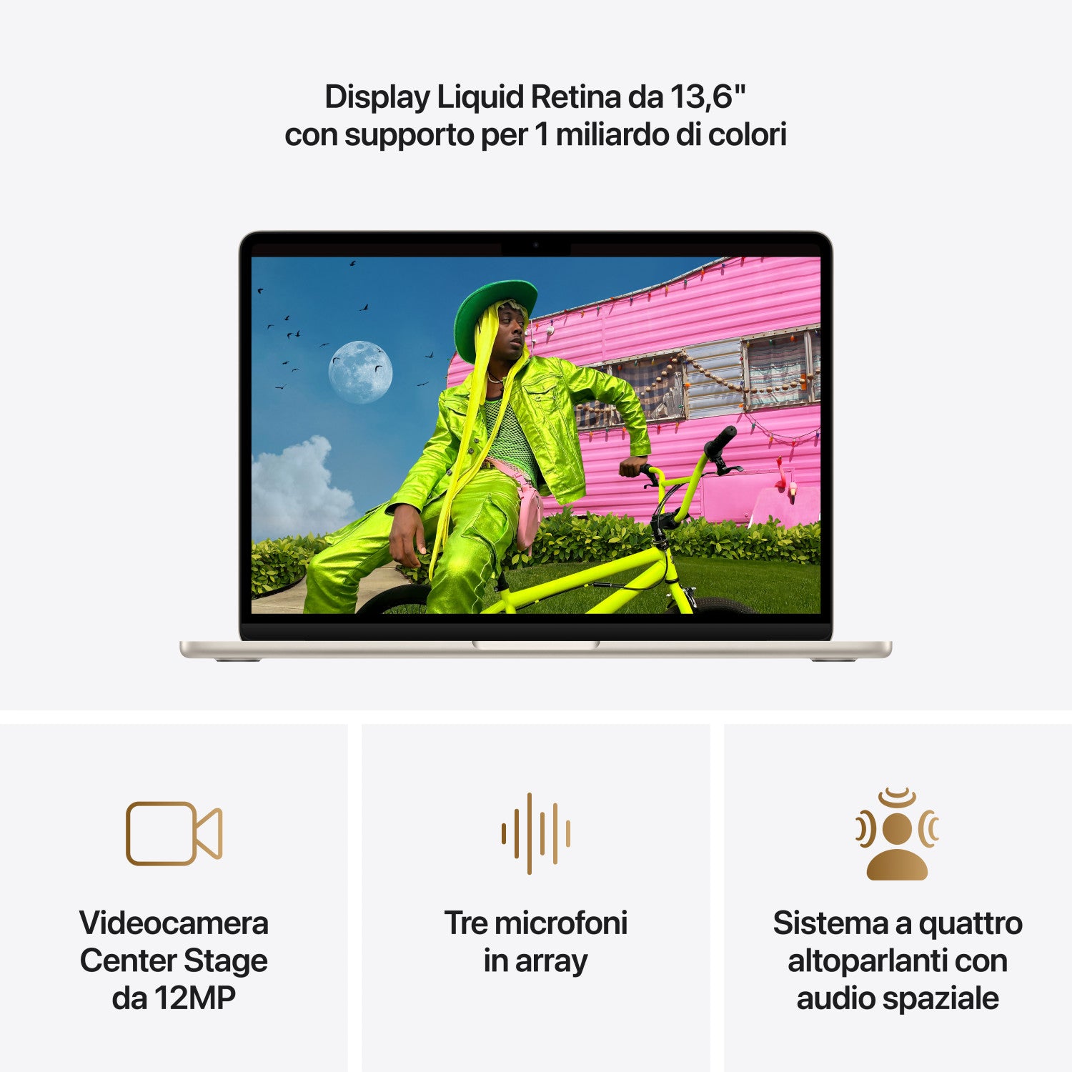 Apple MacBook Air 13" M5 chip 10 core CPU 10 core GPU, 16GB, 1TB SSD - Galassia